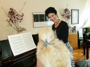 Working on Liszt with Florence in NYC